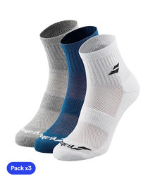 Socks Babolat Quarter Multicolor 2025 (Pack x3)