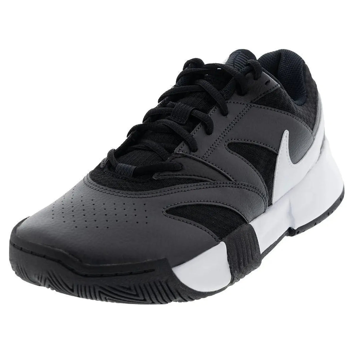 Men's Court Lite 4 Tennis Shoes Black and White-Footwear-Nike-110557-DEFAULT-L-Tennis Express