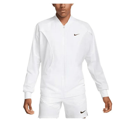 Men's Dri-Fit Advantage Tennis Jacket-Apparel-Nike-110633-100_WHITEBLACK-L-2-[Sku]-Tennis Express