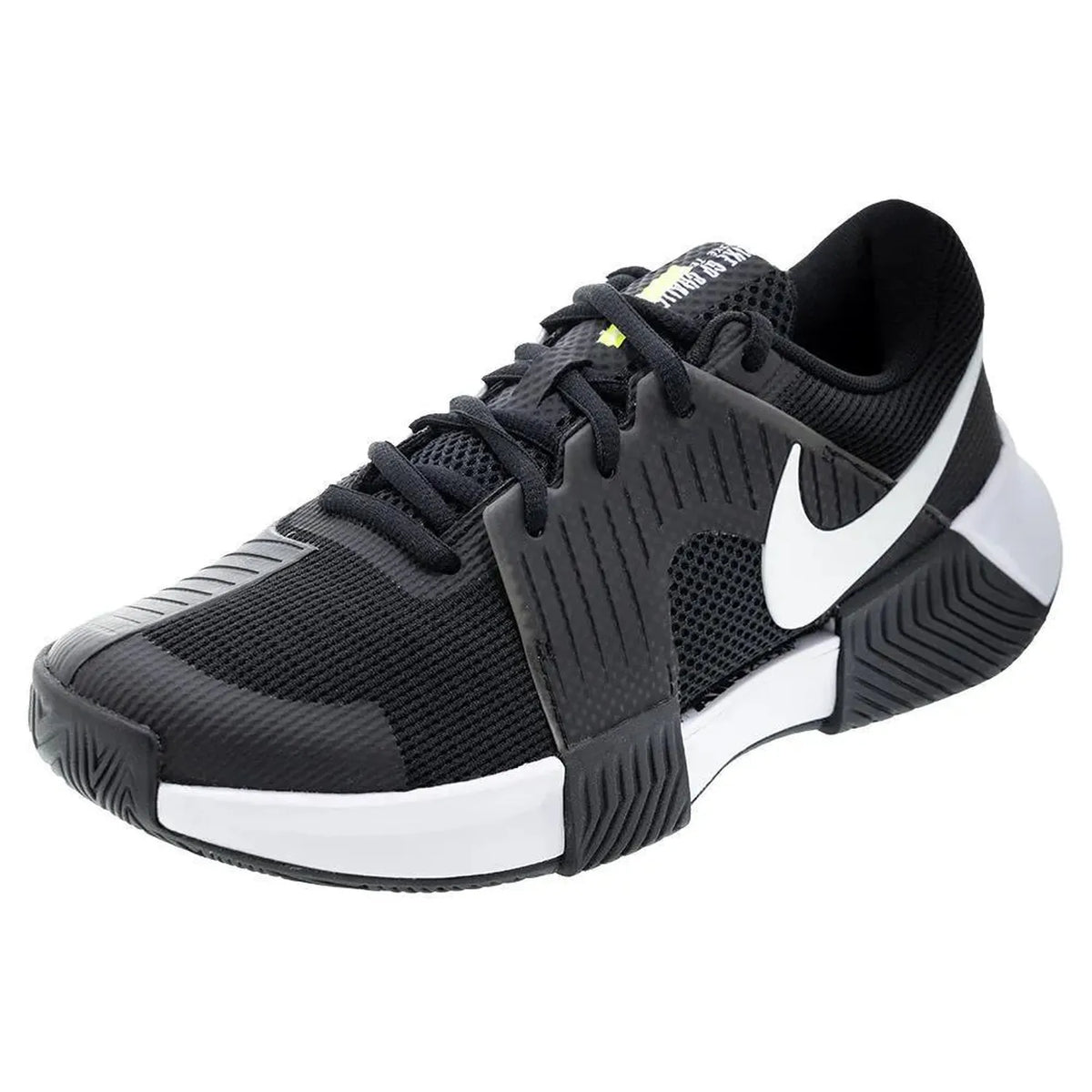 Women's Zoom GP Challenge 1 Tennis Shoes Black and White-Footwear-Nike-110928-DEFAULT-L-Tennis Express