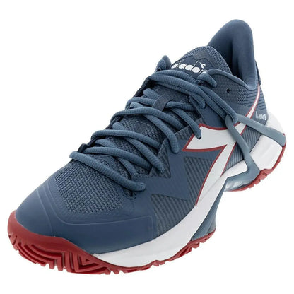 Men's B.Icon 2 AG Tennis Shoes Oceanview and White-Footwear-Diadora-110981-DEFAULT-L-1-[Sku]-Tennis Express