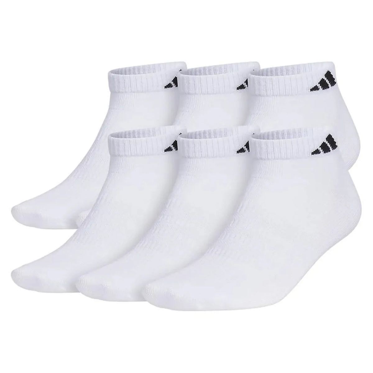Men's Superlite 3.0 6 Pack Low Cut Tennis Socks White and Black-Socks-Adidas-111248-DEFAULT-L-Tennis Express