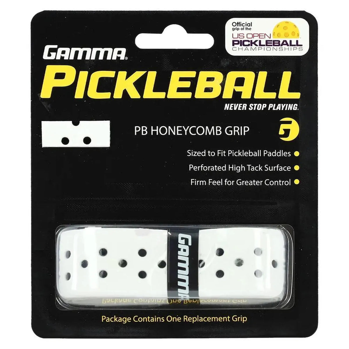 Honeycomb Pickleball Grip White-Accessories-Gamma-111654-DEFAULT-L-Tennis Express