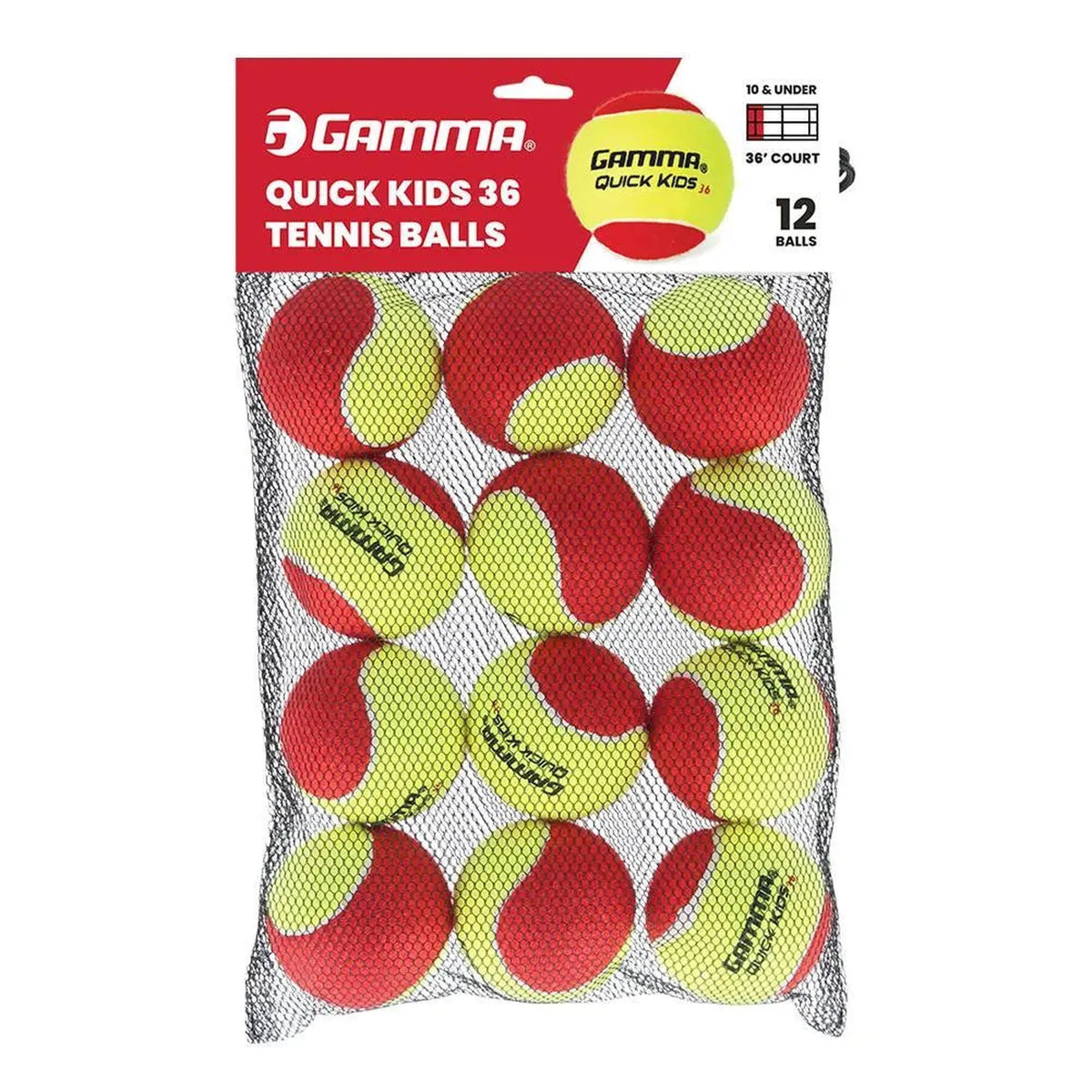 Quick Kids 36 Tennis Balls 12pk-Balls-Gamma-111955-DEFAULT-L-Tennis Express