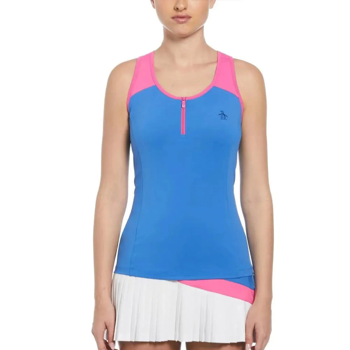 Women's Square Neckline Tennis Tank-Apparel-Penguin-112190-461_NEBULAS-L-Tennis Express