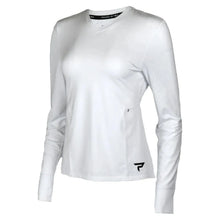 Womens Long Sleeve Performance Tennis Top White and Black-Apparel-Paddletek-112259-DEFAULT-L-Tennis Express