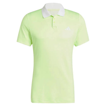 Mens Freelift Tennis Polo Lucid Lemon-Apparel-Adidas-112552-DEFAULT-L-Tennis Express
