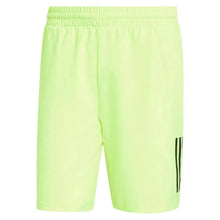 Mens Club 3 Stripe 9 Inch Tennis Short Lucid Lemon-Apparel-Adidas-112710-DEFAULT-L-Tennis Express