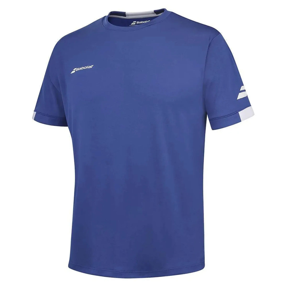 Boys' Play Crew Neck Tennis Top-Apparel-Babolat-112775-4118_SOLIDATE_BLUE-L-3-[Sku]-Tennis Express