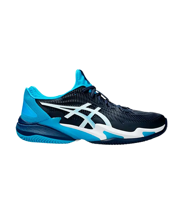 Padel Shoes Asics Court FF 3 Novak Clay Blue Expansive/White