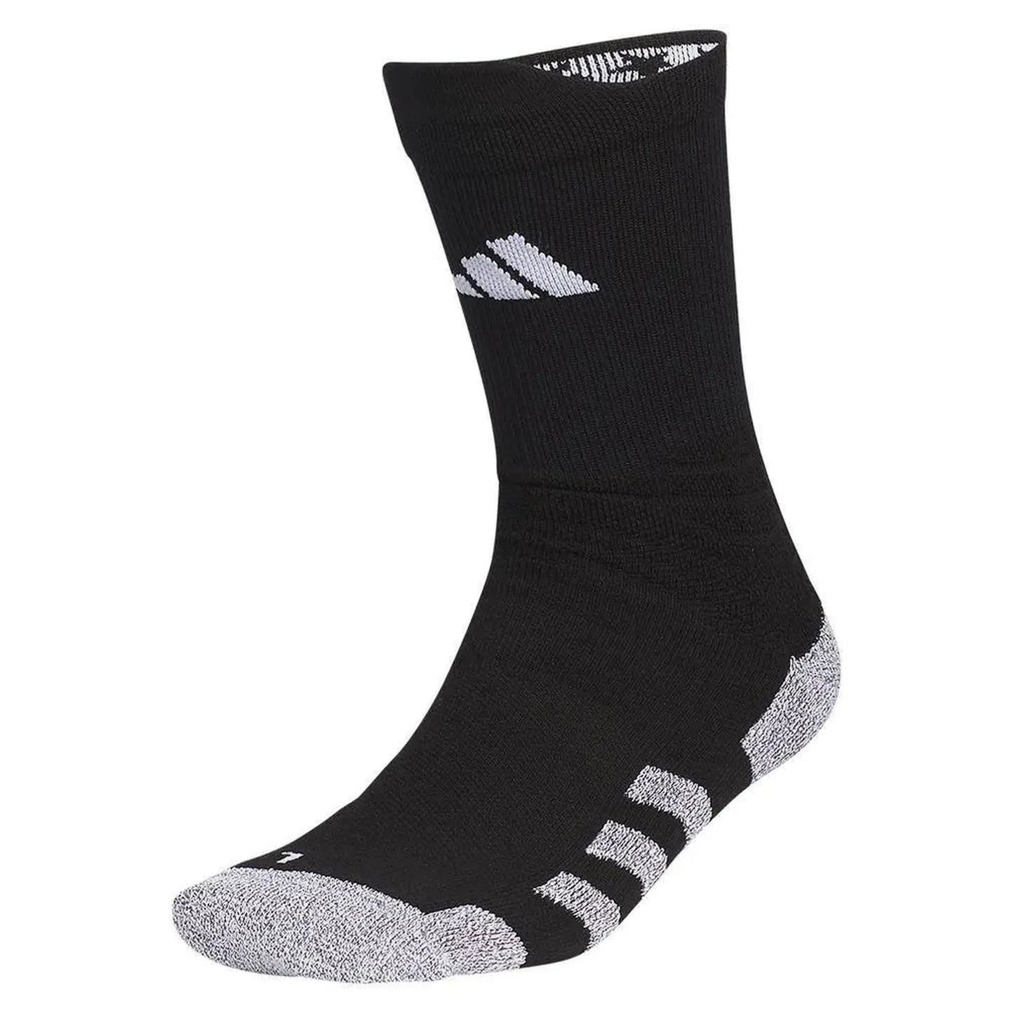 5-Star Team Traxion 2.0 Crew Socks Black and White-Socks-Adidas-112823-DEFAULT-L-Tennis Express