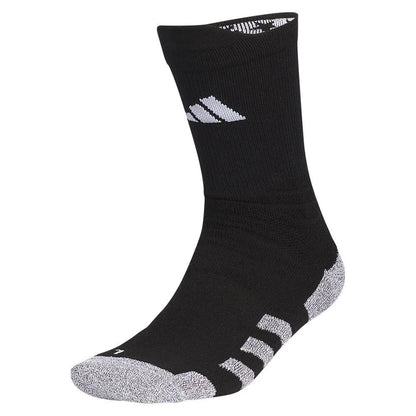 5-Star Team Traxion 2.0 Crew Socks Black and White-Socks-Adidas-112823-DEFAULT-L-Tennis Express