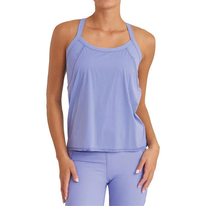Women's Strappy Performance Tennis Tank with Bra Wild Indigo-Apparel-Thrive Societe-112876-DEFAULT-L-Tennis Express