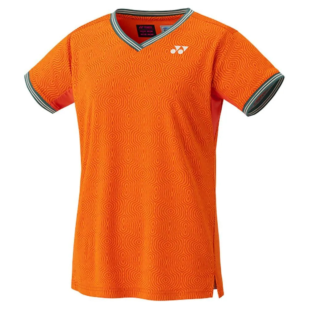 Womens Paris Crew Neck Tennis Top-Apparel-Yonex-112946-BRIGHT_ORANGE-L-Tennis Express
