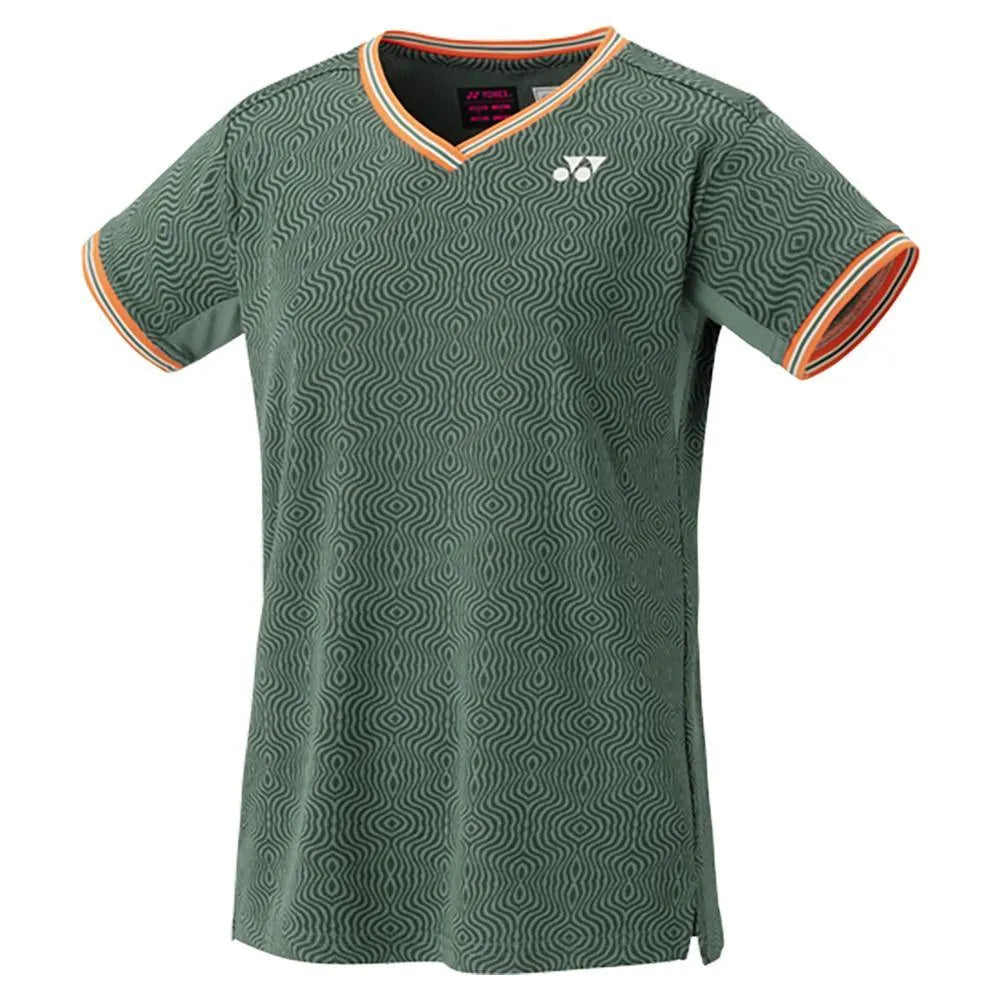 Womens Paris Crew Neck Tennis Top-Apparel-Yonex-112946-OLIVE-L-Tennis Express