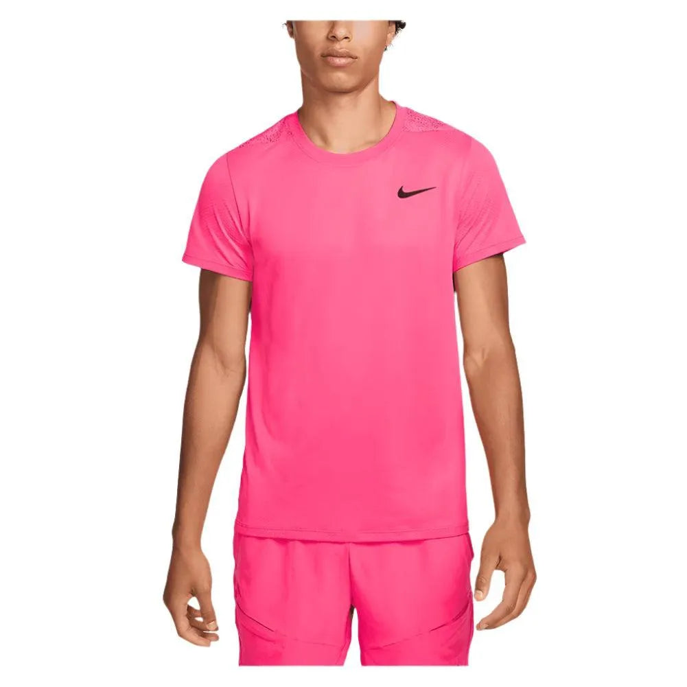 Mens Dri-Fit Slam Tennis Top-Apparel-Nike-113076-629_ASTER_PINKBLACK-L-Tennis Express