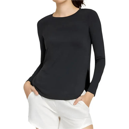 Women's Panem Long Sleeve Tennis Top Onyx-Apparel-Tail-113128-DEFAULT-L-1-[Sku]-Tennis Express