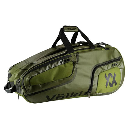 Primo 6 Pack Tennis Bag Army Green and Black-Bags-Volkl-113155-DEFAULT-L-Tennis Express