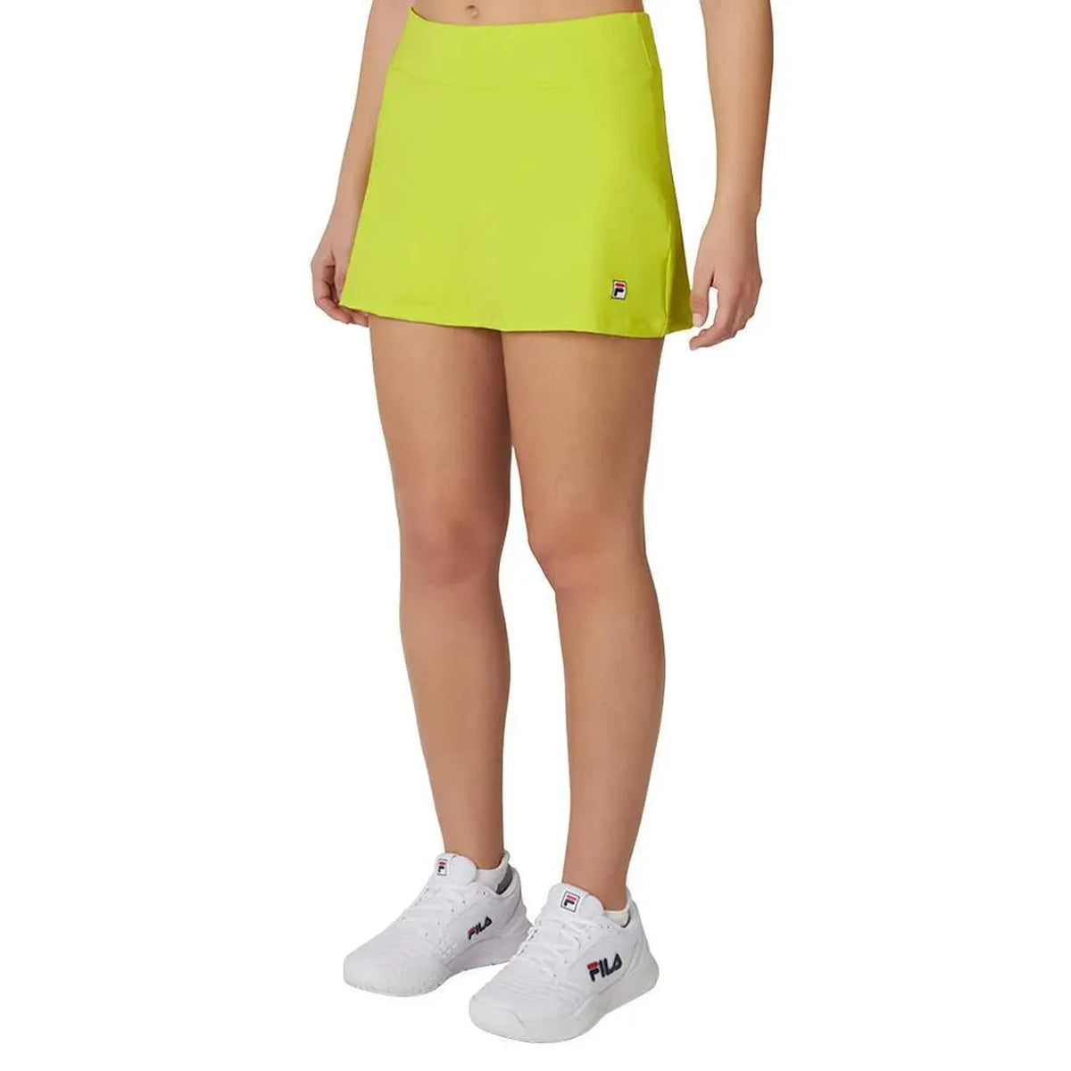 Women's Essentials A-Line 13.5 Inch Tennis Skort-Apparel-Fila-113350-300_GREEN_JACKET-L-Tennis Express