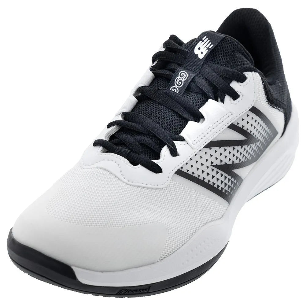 Men's 696v6 2E Width Tennis Shoes White and Black-Footwear-New Balance-113391-DEFAULT-L-1-[Sku]-Tennis Express