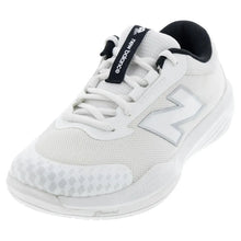 Juniors' 996v6 Tennis Shoes White and Black-Footwear-New Balance-113400-DEFAULT-L-Tennis Express