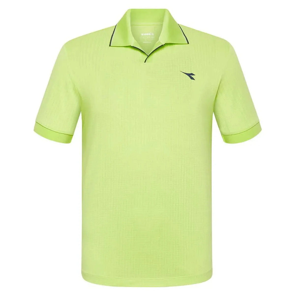 Mens Short Sleeve Icon Tennis Polo-Apparel-Diadora-113450-70329_SHADOW_LIME-L-Tennis Express
