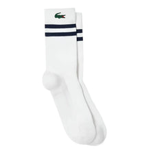 Men's Knitted Pique Performance Socks Blanc and Marine-Socks-Lacoste-113468-DEFAULT-L-Tennis Express