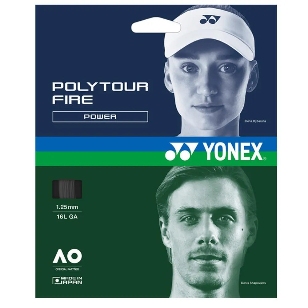 POLYTOUR FIRE 125 Tennis String Black-Strings-Yonex-113762-DEFAULT-L-Tennis Express