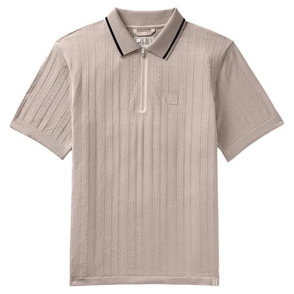 Mens Challenger Cable Zip Tennis Polo-Apparel-Fila-113981-921_GOAT-L-Tennis Express