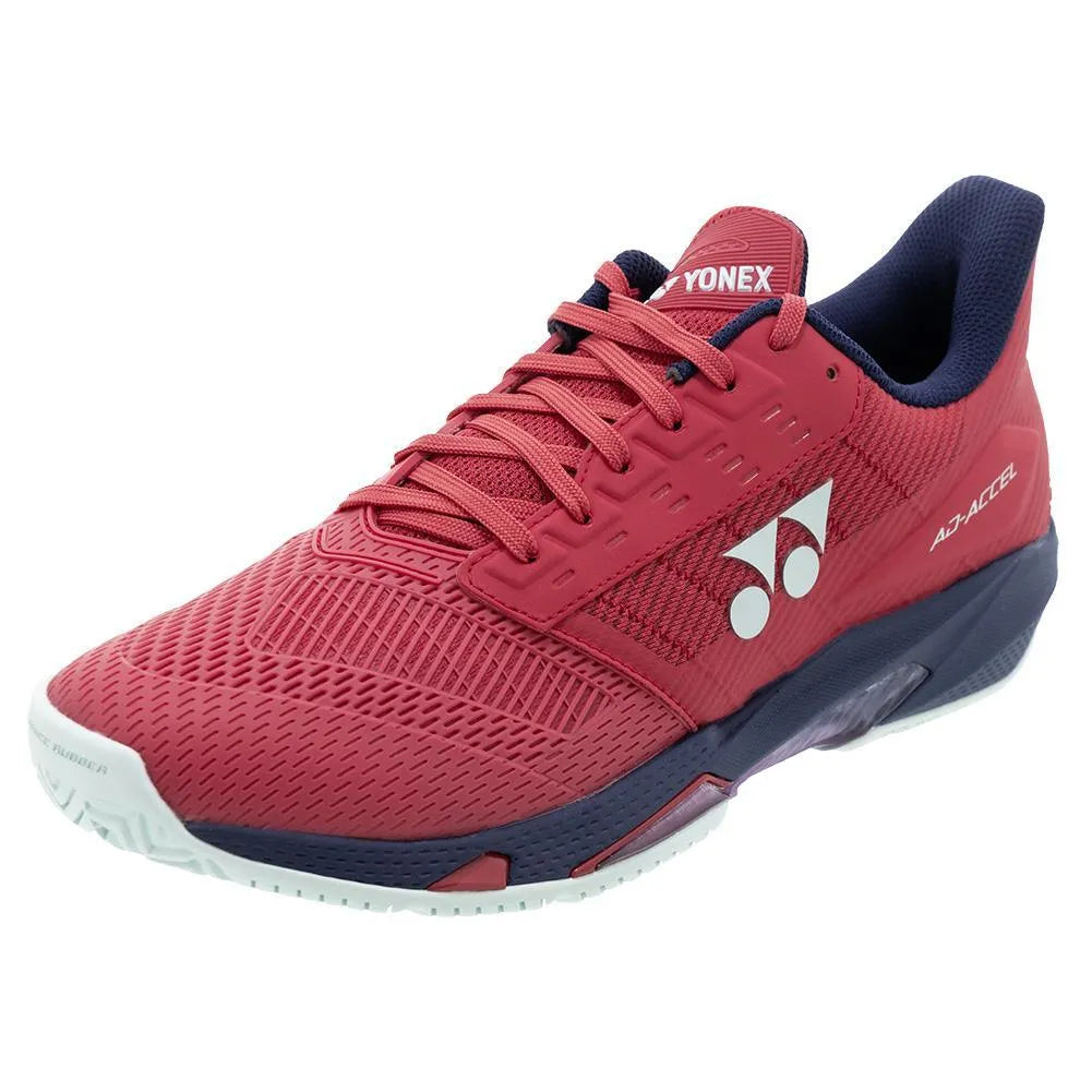 Women's Power Cushion AD-ACCEL All Court Tennis Shoes Sunset Red-Footwear-Yonex-114060-DEFAULT-L-Tennis Express