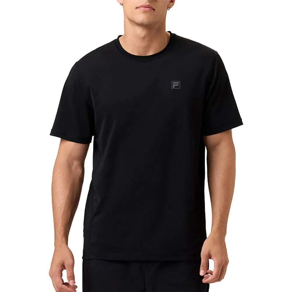 Mens Everyday Ace Tennis Top-Apparel-Fila-114080-001_BLACK-L-Tennis Express
