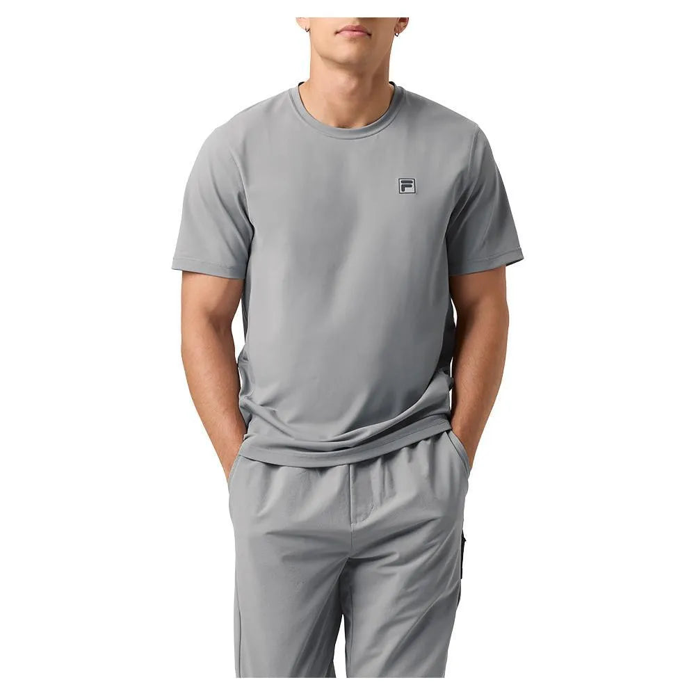 Mens Everyday Ace Tennis Top-Apparel-Fila-114080-050_ULTIMATE_GRAY-L-Tennis Express