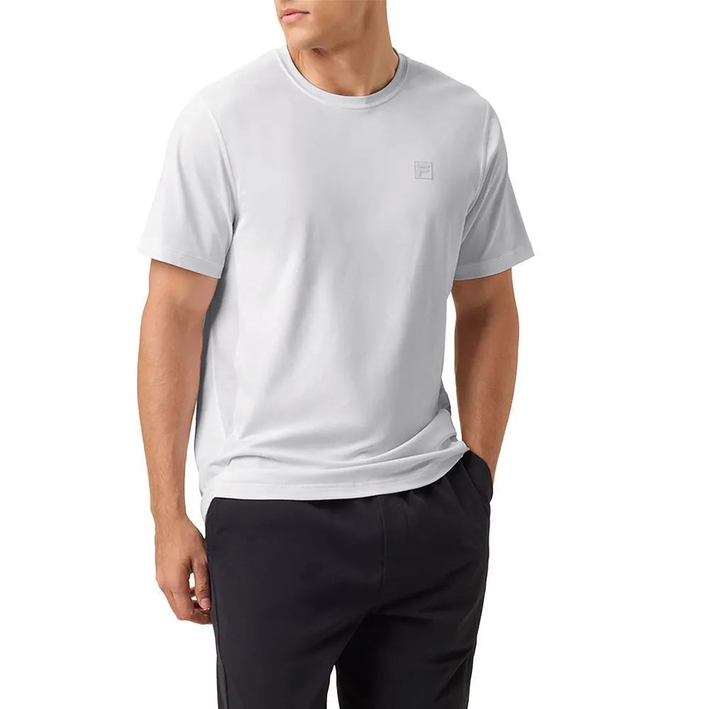 Mens Everyday Ace Tennis Top-Apparel-Fila-114080-100_WHITE-L-Tennis Express