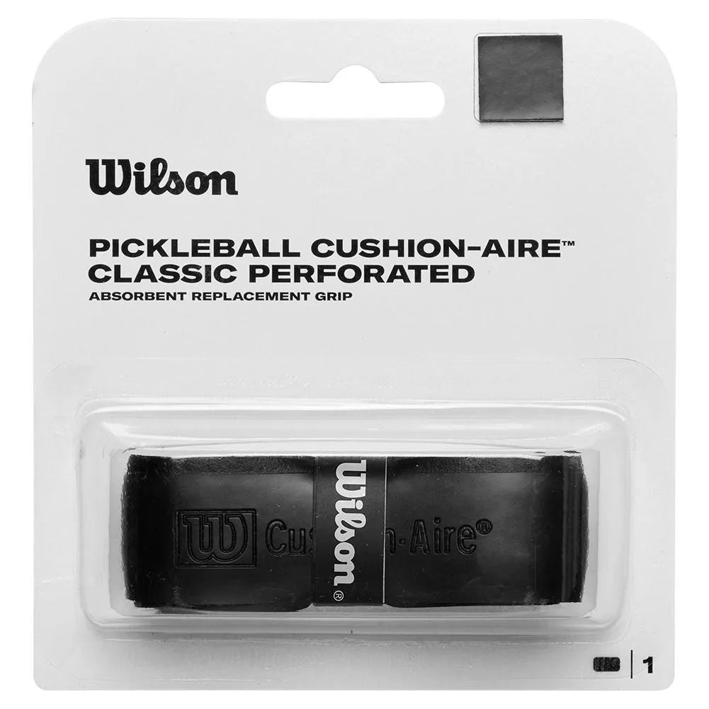 Classic Perforated Pickleball Replacement Grip Black-Accessories-Wilson-114093-DEFAULT-L-Tennis Express
