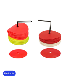 Pack 24 conos planos de goma zastor