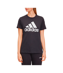 Camiseta Adidas Logo Mujer Negra