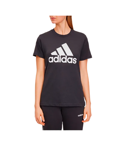 Camiseta Adidas Logo Mujer Negra