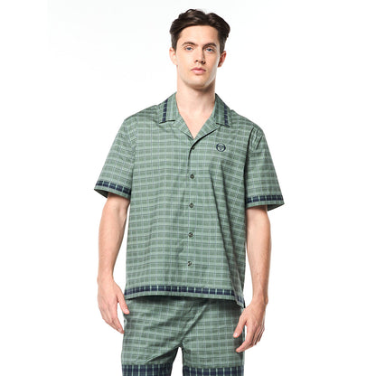 Sergio Tacchini Quadretto Cabana Shirt - Duck Green