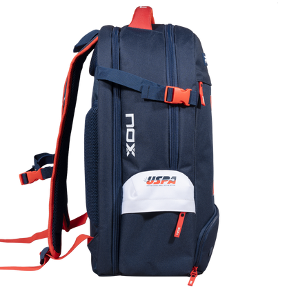 Nox Padel Bag USPA Pro Series Backpack Blue & Red