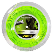V Torque 17G Tennis String Reel Neon Green-Strings-Volkl-146150-1-Tennis Express
