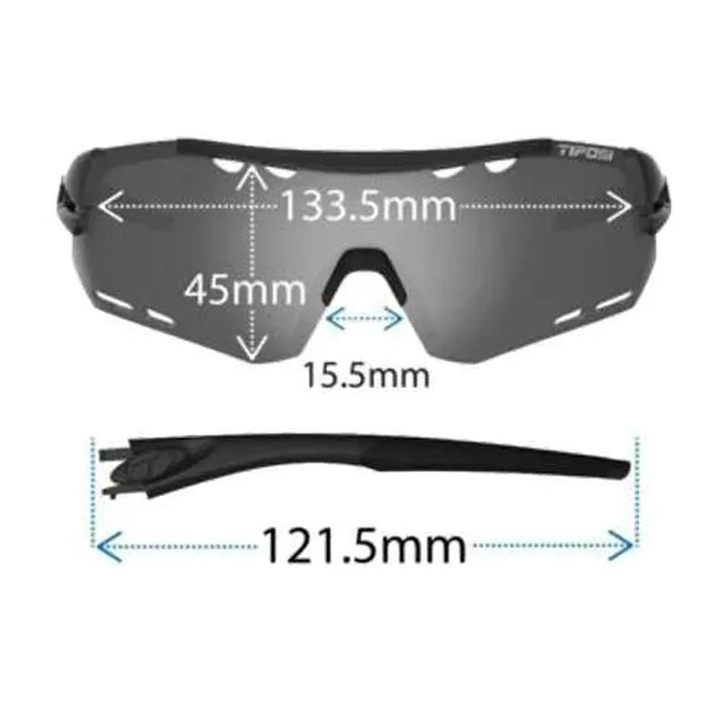 Alliant Sunglasses White and Black with Smoke Lenses