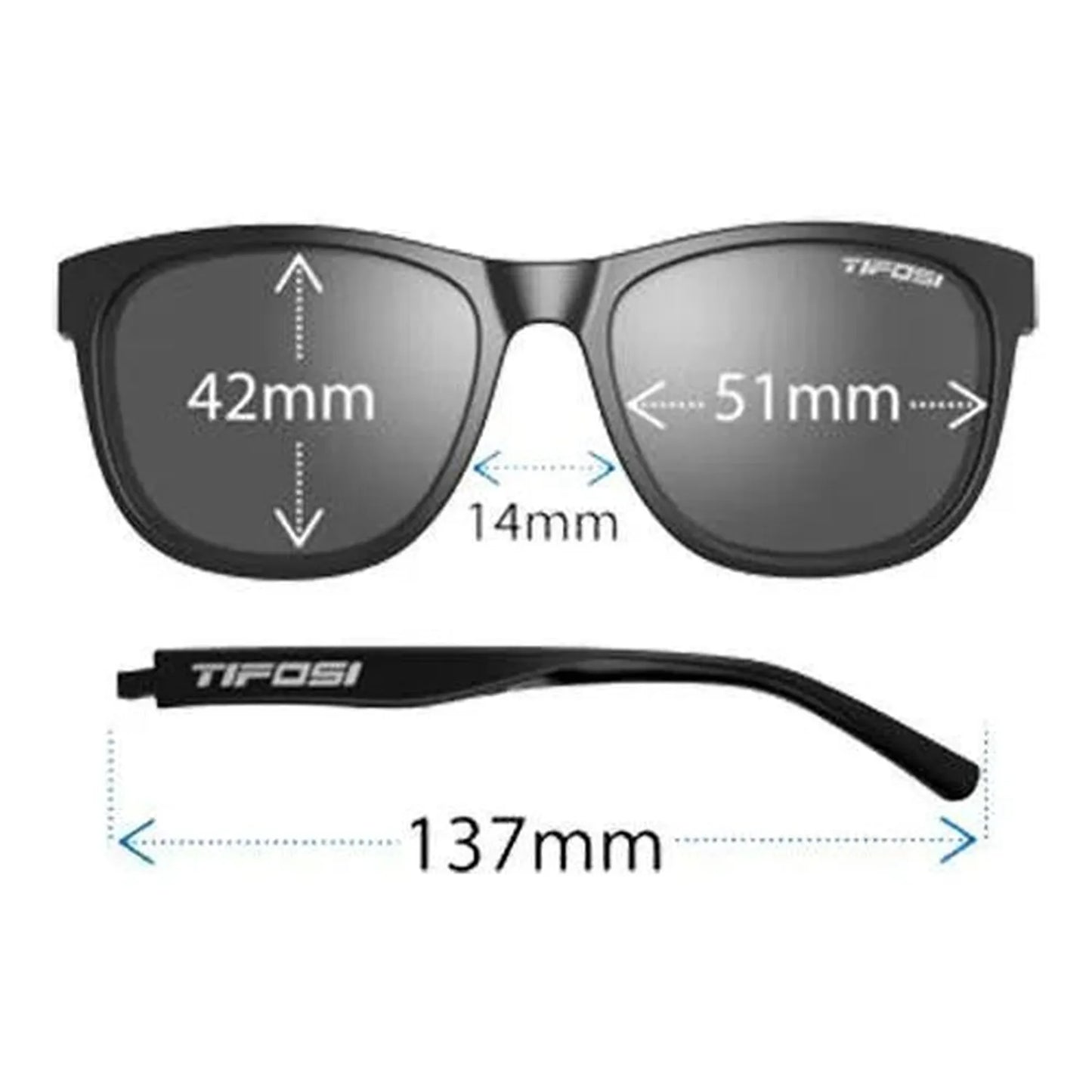 Swank Sunglasses Satin Black with Smoke Bright Blue Lenses