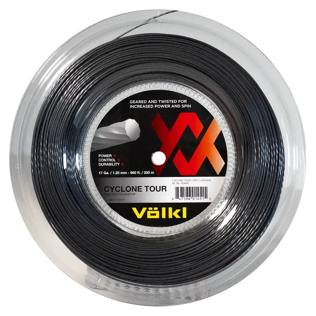 Cyclone Tour 17G Reel Tennis String Anthracite-Strings-Volkl-160565-1-Tennis Express