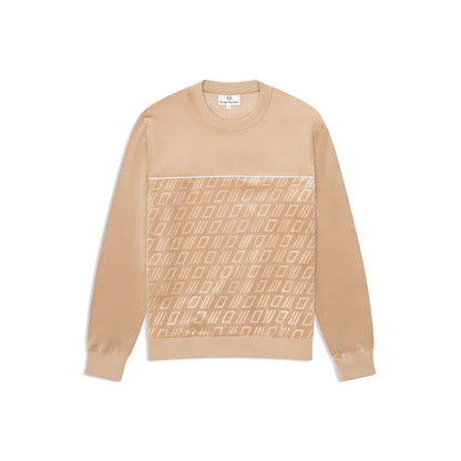Sergio Tacchini Bandiera Debossed Velour Crewneck | Humus