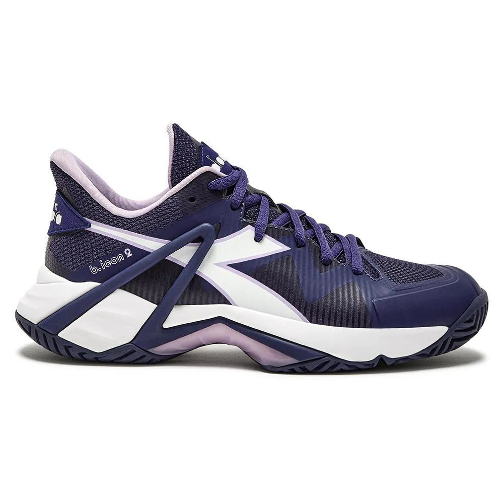 Women's B.Icon 2 AG Tennis Shoes Astral Aura and White-Footwear-Diadora-179103-D1037F24-1-2-[Sku]-Tennis Express