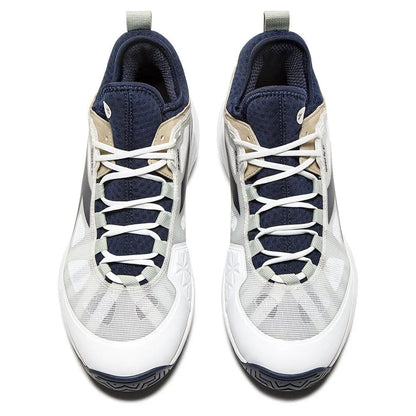 Men's Speed Blushield Fly 4 Tennis Shoes White and Blue Corsair