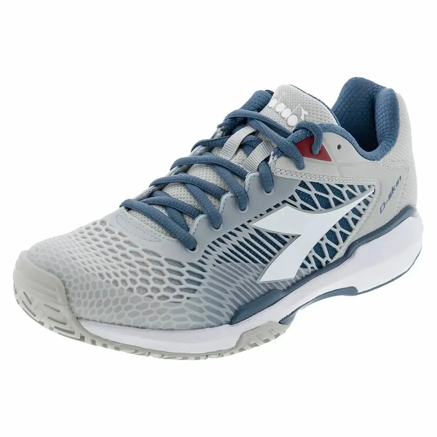 Men's Speed Competition 7 AG Tennis Shoes Silver and Oceanview-Footwear-Diadora-180614-D0951S2401copy-Tennis Express