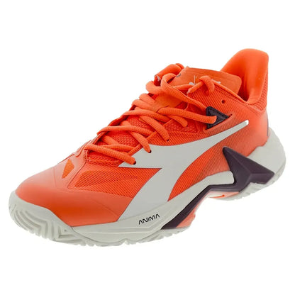 Men's B.Icon 3 AG Tennis Shoes Nasturtium and Whisper White-Footwear-Diadora-181461-C0180F25copy-Tennis Express