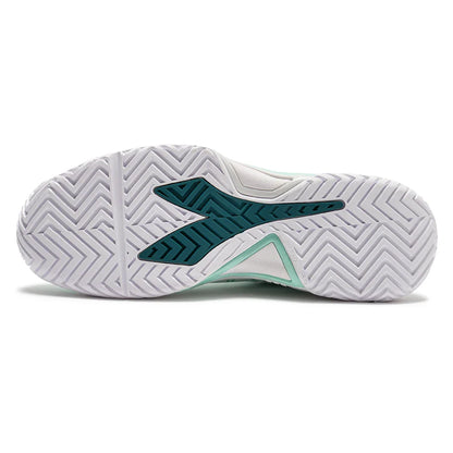 Womens B. Icon 3 AG Tennis Shoes Bay and White
