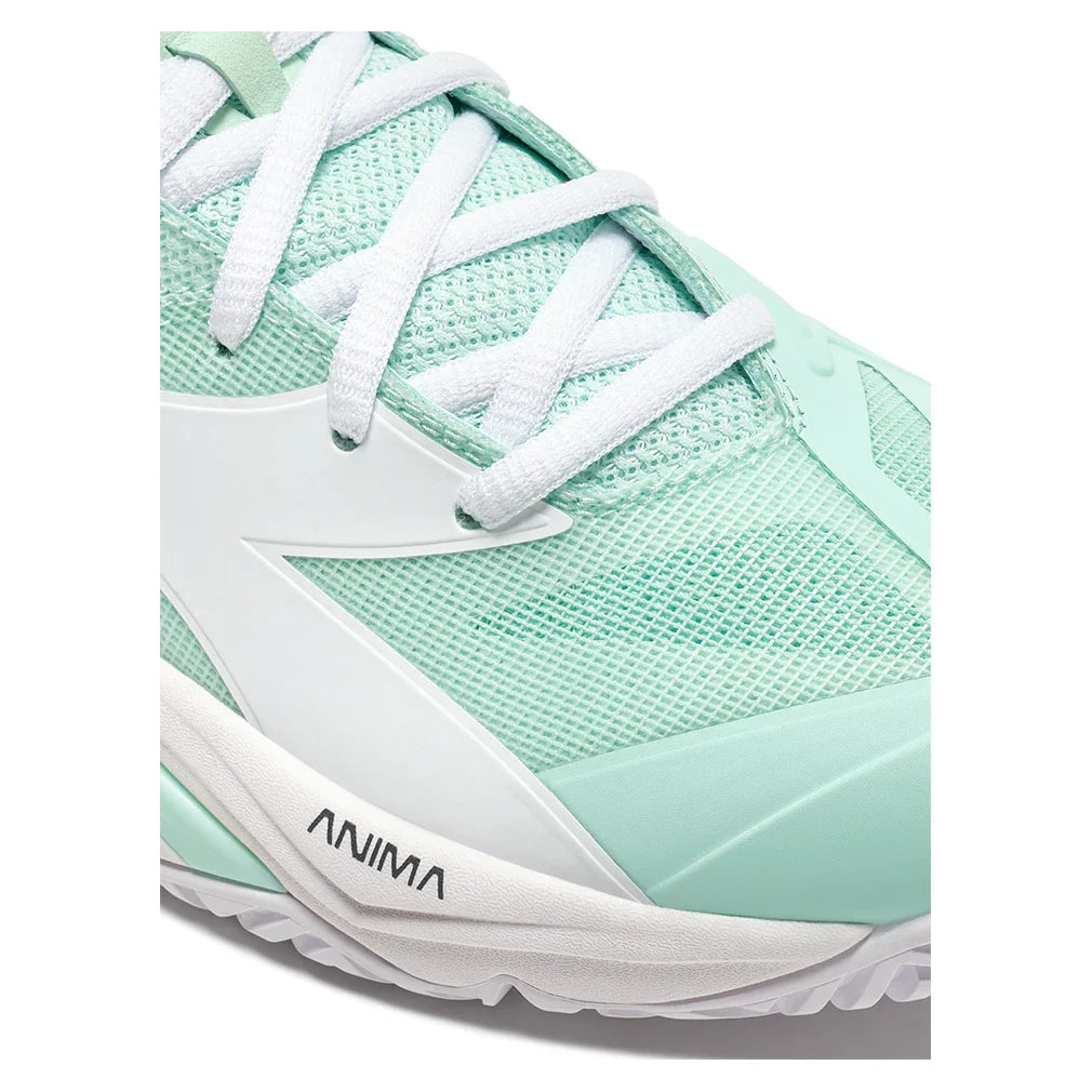 Womens B. Icon 3 AG Tennis Shoes Bay and White